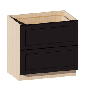 Iron Black - 36"W Drawer Base Cabinet - homecabinets