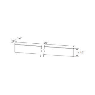 Iron Black - 4 - 1/2"W × 96"L Toe Kick - homecabinets