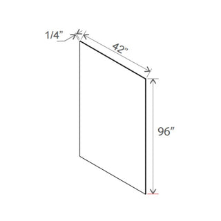 Iron Black - 42"W × 96"L Finished Plywood Panel - homecabinets