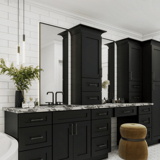 Iron Black Shaker 10x10 Kitchen - homecabinets