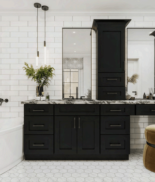 Iron Black Shaker 10x10 Kitchen - homecabinets