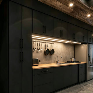 Matte Black 10x10 Kitchen - homecabinets