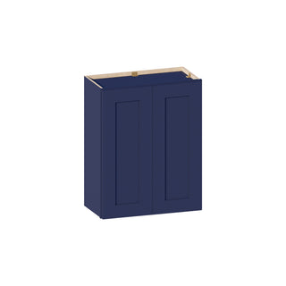 Navy Blue - 24"W × 30"H Standard Wall Cabinet - homecabinets