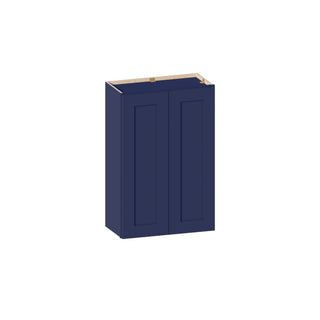 Navy Blue - 24"W × 36"H Standard Wall Cabinet - homecabinets