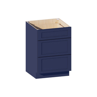 Navy Blue - 24"W Vanity Drawer Base Cabinet - homecabinets