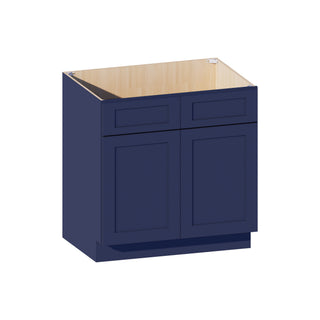 Navy Blue - 33"W Vanity Sink Base Cabinet - homecabinets