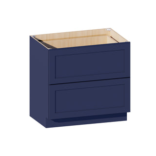 Navy Blue - 36"W Drawer Base Cabinet - homecabinets