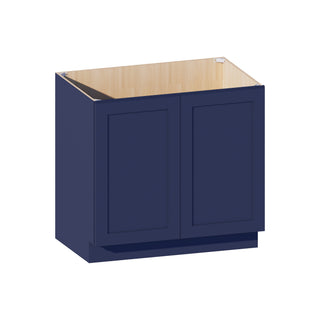 Navy Blue - 36"W Full - Height Door Base Cabinet - homecabinets