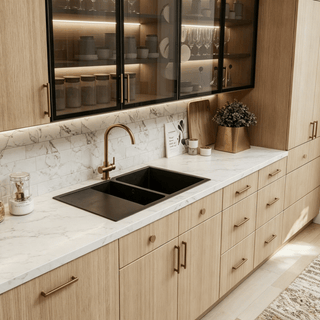 Oak Blonde 10x10 Kitchen - homecabinets