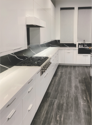PRM-BSR09: Prime Mist White Frameless Shaker 09" Full Door Pull Out Spice Rack Base Cabinets