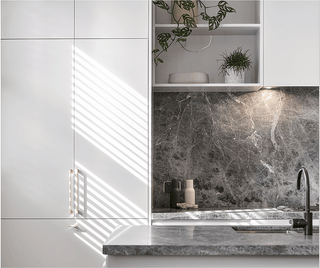 Prime Frosty White 10x10 Kitchen - homecabinets