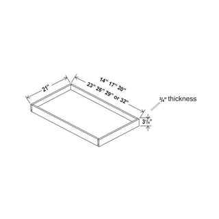 Roll-Out Tray for 18" Wide Cabinets
