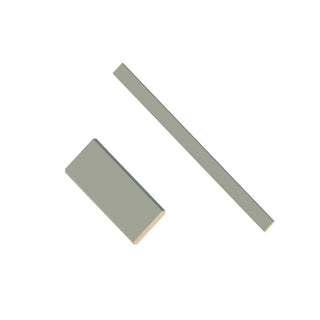 Sage Breeze - 1-7/8"W × 96"L Angled Crown Molding