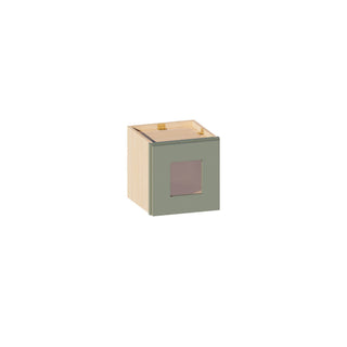 Sage Breeze - 12"W × 12"H Glass-Door Wall Cabinet