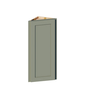 Sage Breeze - 12"W × 36"H Angled-End Wall Cabinet