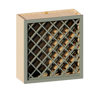 Sage Breeze - 24"W × 30"H Wine Rack Wall Cabinet