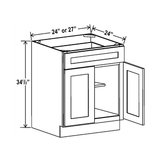 Sage Breeze - 27"W Standard Base Cabinet