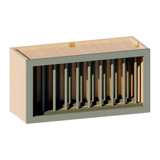 Sage Breeze - 30"W × 15"H Plate Rack Wall Cabinet
