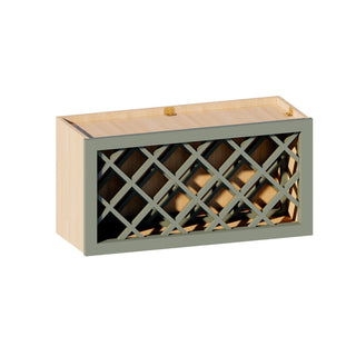 Sage Breeze - 30"W × 15"H Wine Rack Wall Cabinet