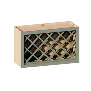 Sage Breeze - 30"W × 18"H Wine Rack Wall Cabinet
