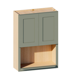 Sage Breeze - 30"W × 42"H Microwave Wall Cabinet