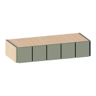 Sage Breeze - 30"W × 6"H Spice Drawer Wall Cabinet
