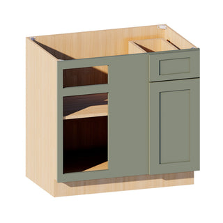 Sage Breeze - 36"W Blind Corner Base Cabinet