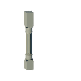 Sage Breeze - 3"W × 34-1/2"L Fluted Decorative Leg