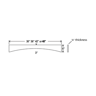 Sage Breeze - 6"W × 48"L Arched Valance
