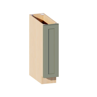 Sage Breeze - 9"W Full-Height Door Base Tray Cabinet