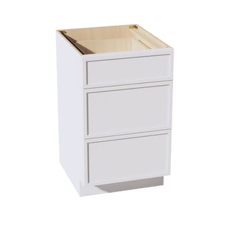 SF - DB21: Frost White Slim Shaker 21" 3 Drawers Base Cabinet - homecabinets