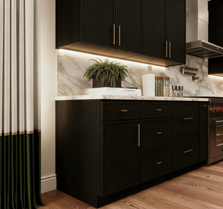 Slim Iron Black Shaker 10x10 Kitchen