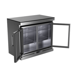 Silver - 304 Stainless Steel Modular Outdoor Kitchen 148L Refrigerator - homecabinets