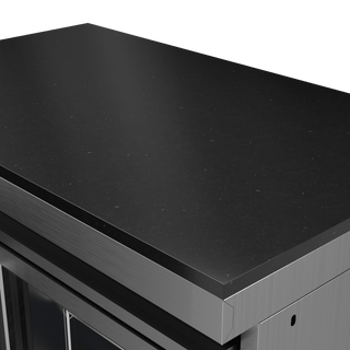 Silver - 304 Stainless Steel Modular Outdoor Kitchen 148L Refrigerator - homecabinets
