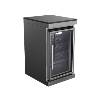 Silver - 304 Stainless Steel Modular Outdoor Kitchen 68L Refrigerator - homecabinets