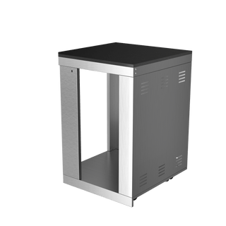 Silver - 304 Stainless Steel Modular Outdoor Kitchen Corner Storage Cabinet - homecabinets
