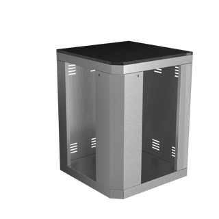 Silver - 304 Stainless Steel Modular Outdoor Kitchen Corner Storage Cabinet - homecabinets