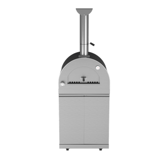 Silver - 304 Stainless Steel Modular Outdoor Kitchen Gas Pizza Oven - homecabinets