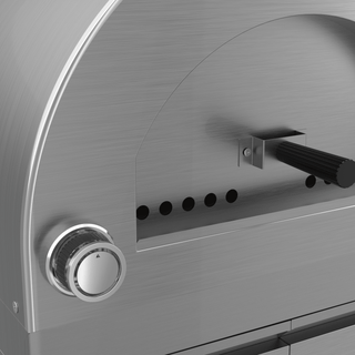 Silver - 304 Stainless Steel Modular Outdoor Kitchen Gas Pizza Oven - homecabinets