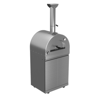 Silver - 304 Stainless Steel Modular Outdoor Kitchen Gas Pizza Oven - homecabinets