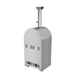 Silver - 304 Stainless Steel Modular Outdoor Kitchen Gas Pizza Oven - homecabinets