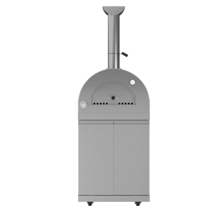 Silver - 304 Stainless Steel Modular Outdoor Kitchen Gas Pizza Oven - homecabinets