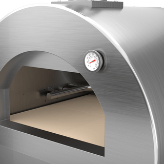 Silver - 304 Stainless Steel Modular Outdoor Kitchen Gas Pizza Oven - homecabinets