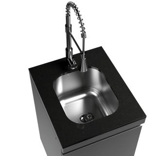Silver - 304 Stainless Steel Modular Outdoor Kitchen Sink Cabinet - homecabinets