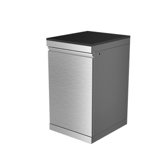 Silver - 304 Stainless Steel Modular Outdoor Kitchen Storage Cabinet - homecabinets