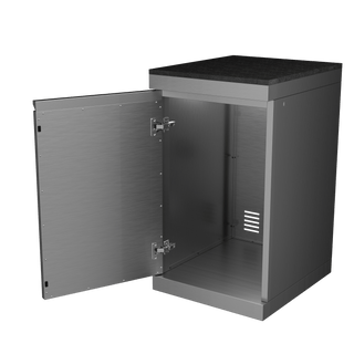 Silver - 304 Stainless Steel Modular Outdoor Kitchen Storage Cabinet - homecabinets