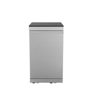 Silver - 304 Stainless Steel Modular Outdoor Kitchen Storage Cabinet - homecabinets