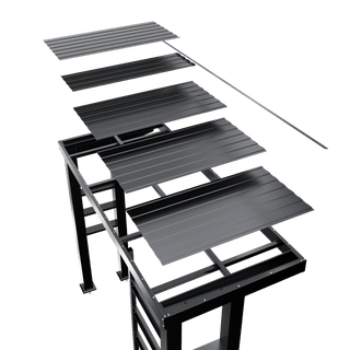 Silver - 304 Stainless Steel Outdoor Kitchen Shed - homecabinets