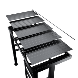 Silver - 304 Stainless Steel Outdoor Kitchen Shed - homecabinets