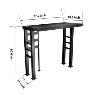 Silver - 304 Stainless Steel Outdoor Kitchen Shed - homecabinets
